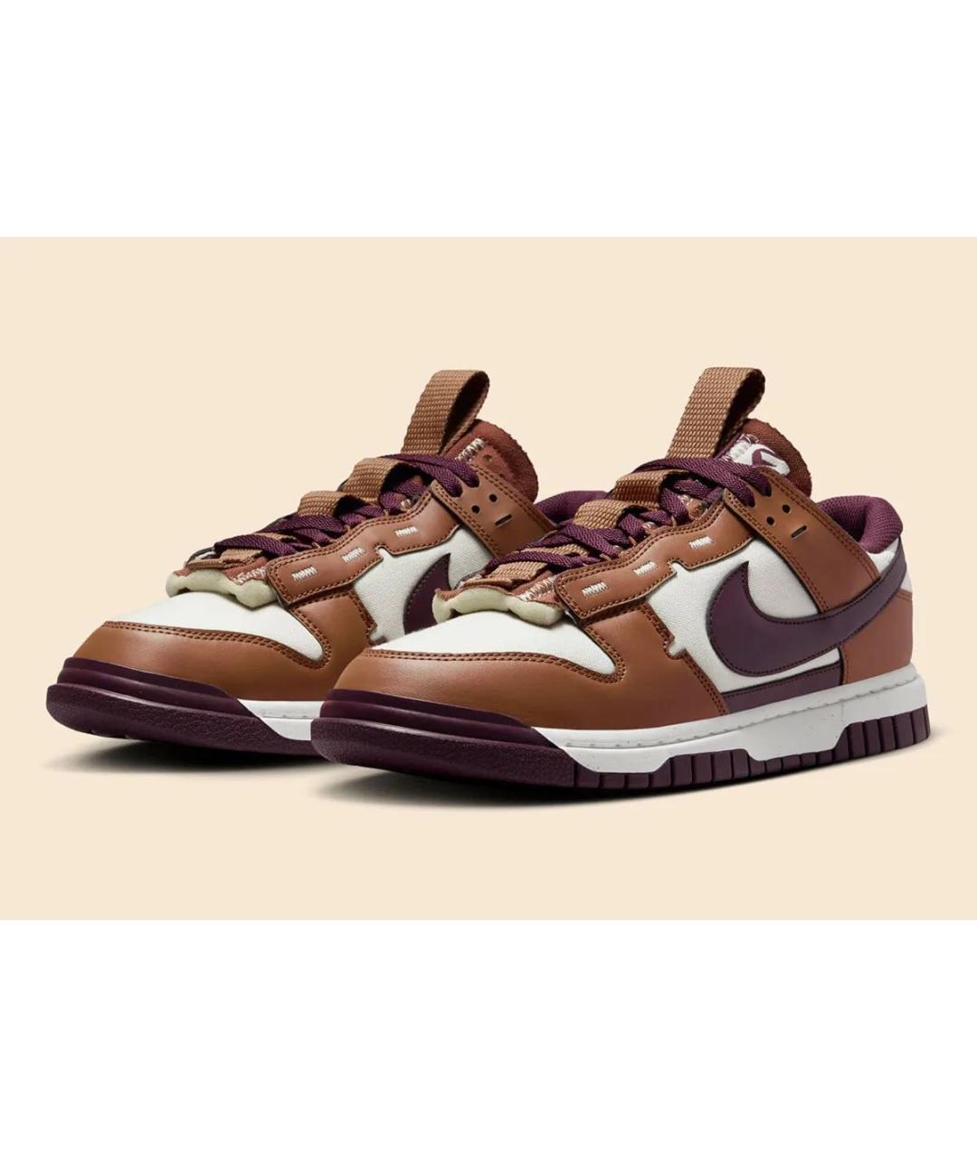 NIKE Коричневые кожаные кеды, фото 2