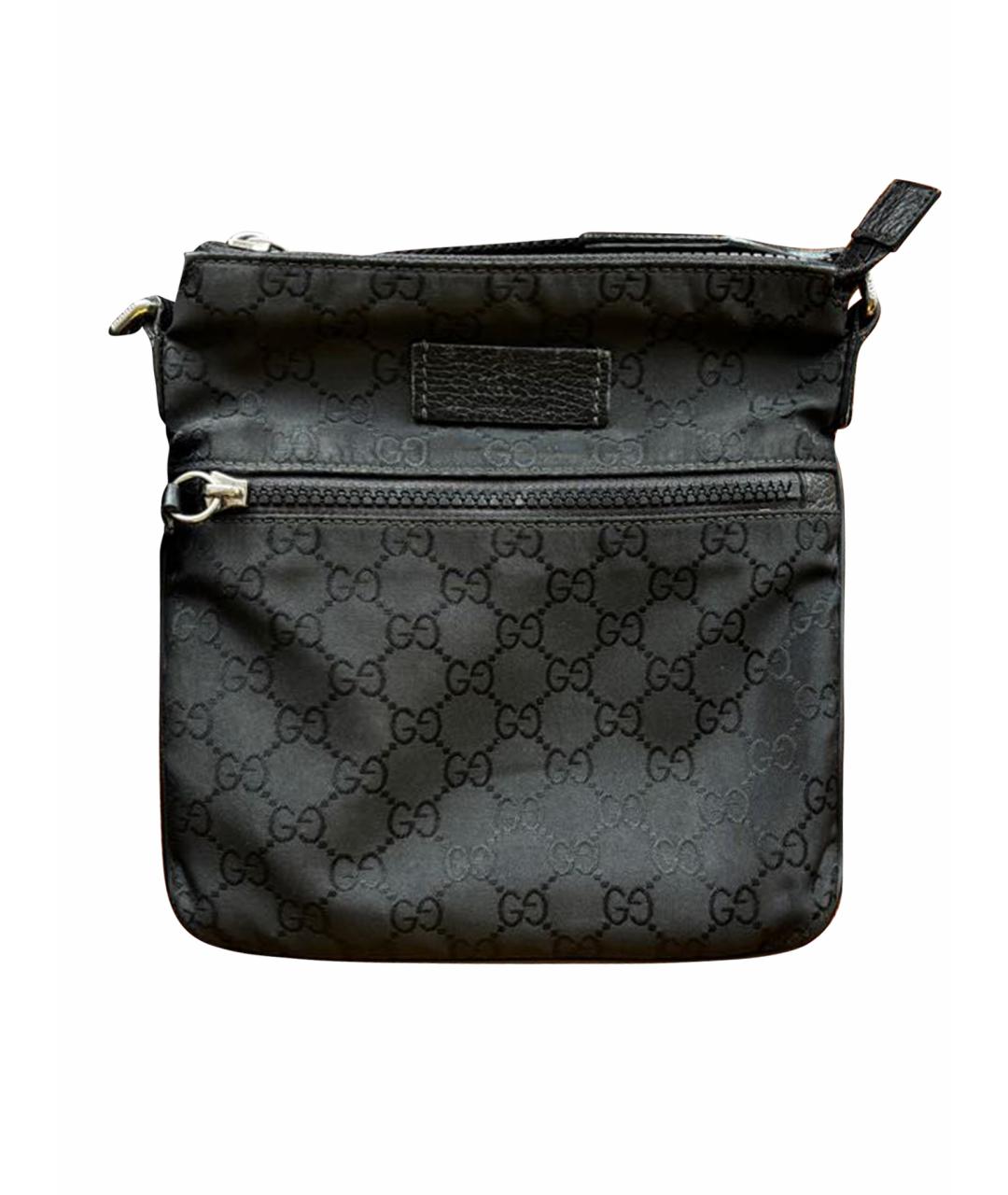 GUCCI Черная синтетическая сумка на плечо, фото 1