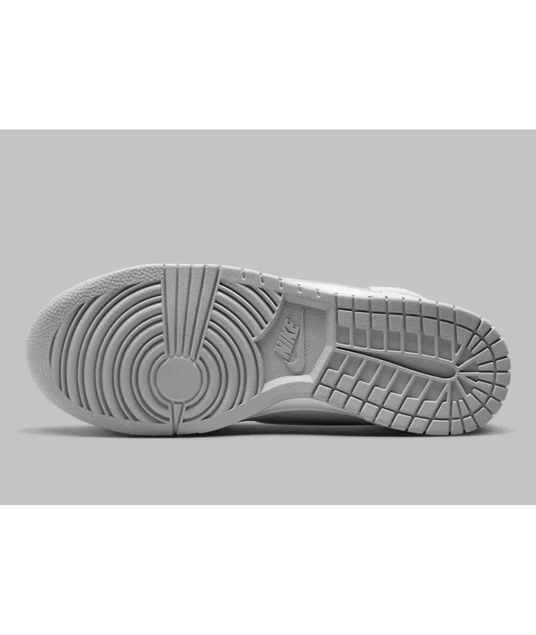 NIKE Белые кожаные высокие кроссовки / кеды, фото 5