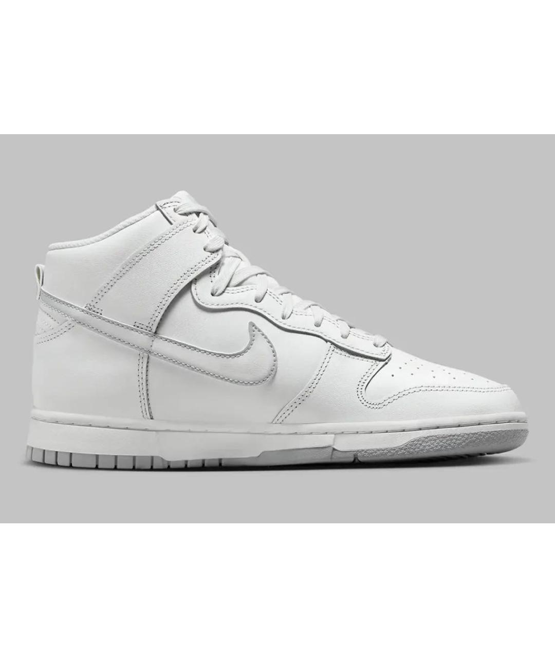 NIKE Белые кожаные высокие кроссовки / кеды, фото 2
