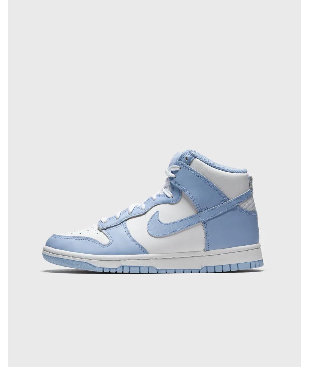 NIKE Голубые кожаные кеды, фото 7
