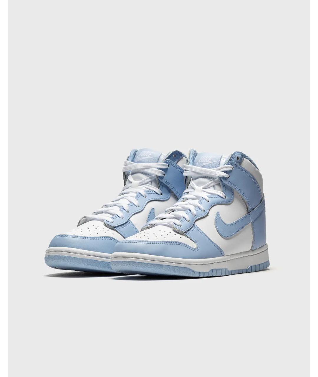 NIKE Голубые кожаные кеды, фото 2