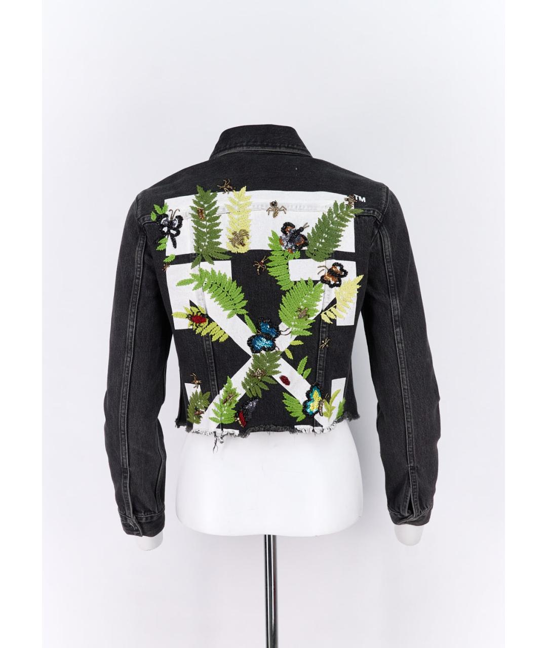 OFF-WHITE Черная хлопковая куртка, фото 5