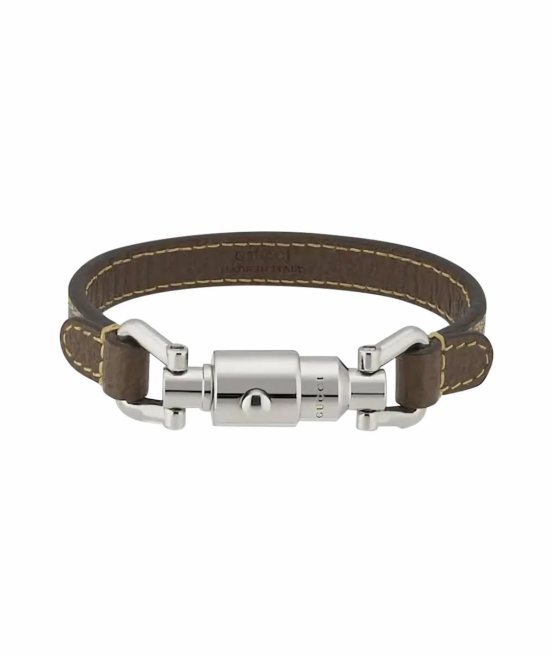 GUCCI Коричневый браслет, фото 1