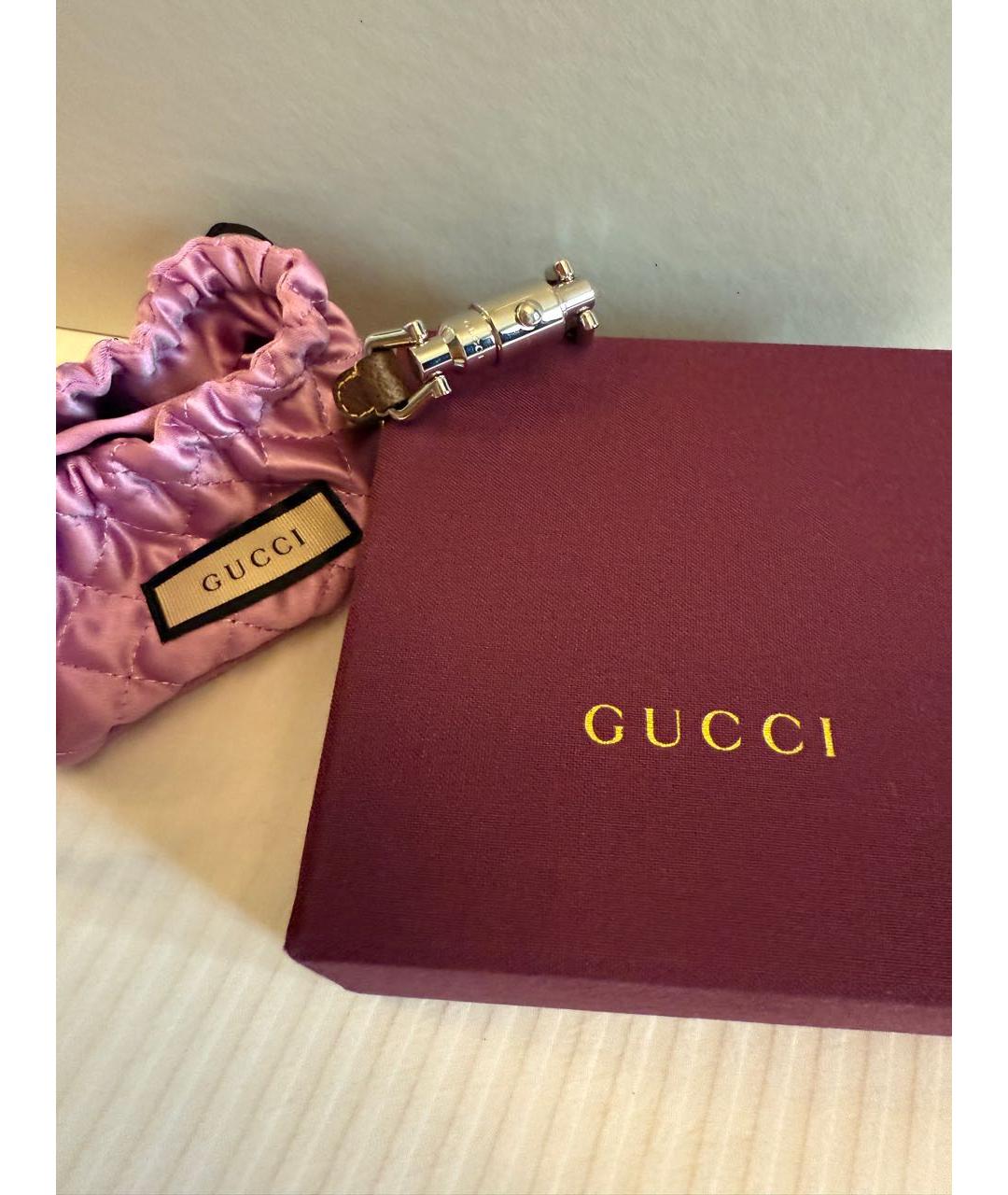 GUCCI Коричневый браслет, фото 3