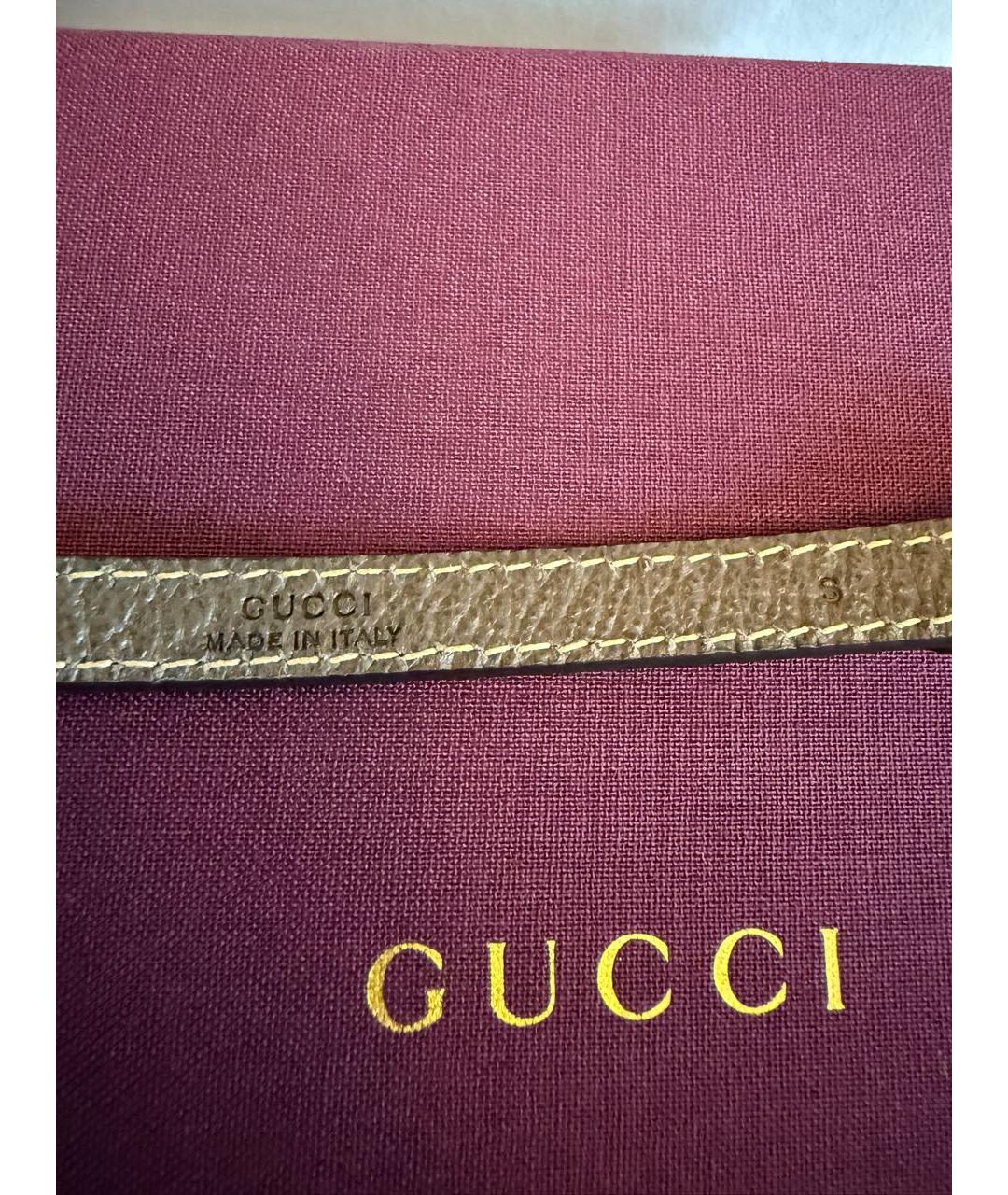GUCCI Коричневый браслет, фото 5