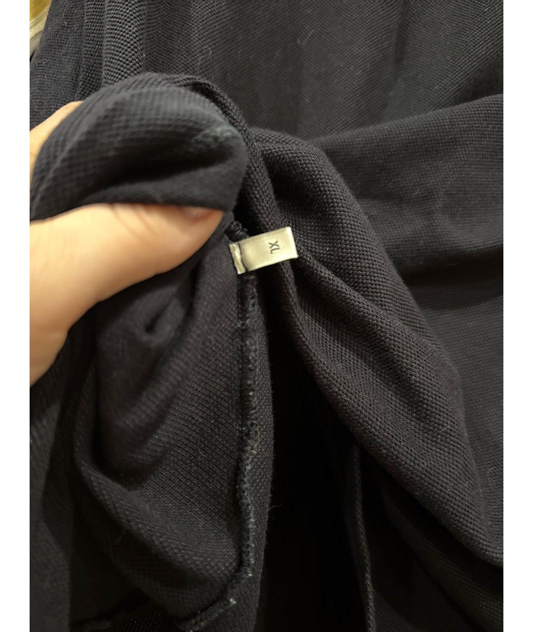 GUCCI Темно-синее вискозное поло с коротким рукавом, фото 3