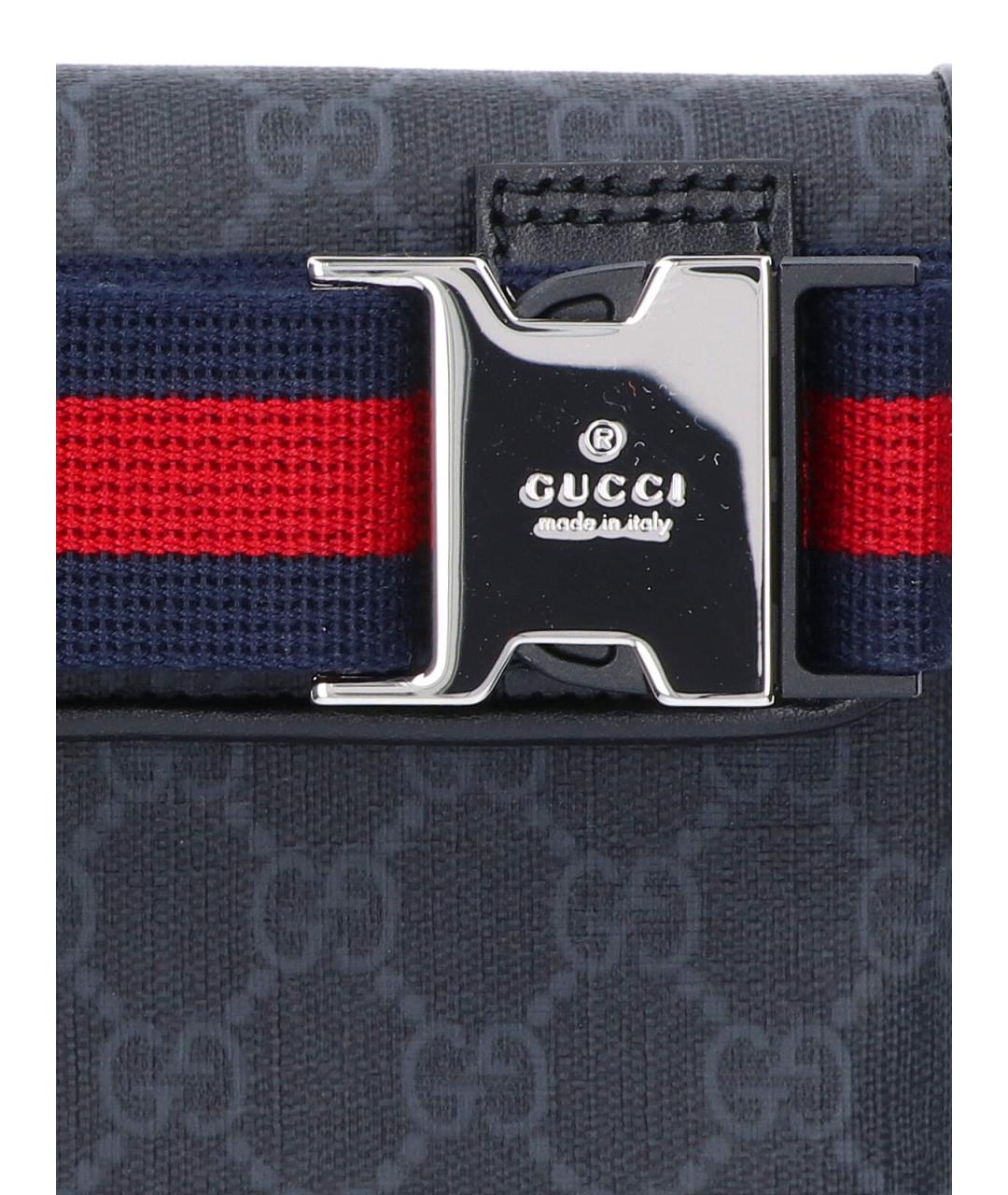 GUCCI Черная синтетическая сумка на плечо, фото 4