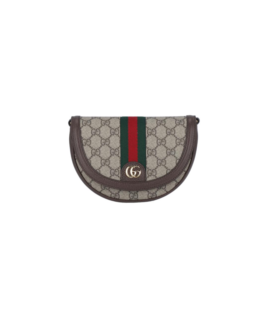 GUCCI Бежевая синтетическая сумка через плечо, фото 1