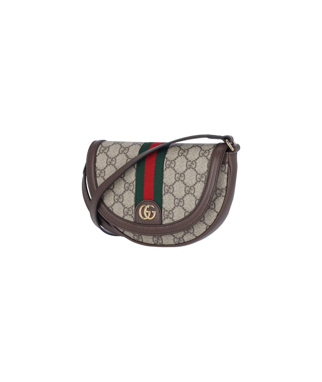 GUCCI Бежевая синтетическая сумка через плечо, фото 2