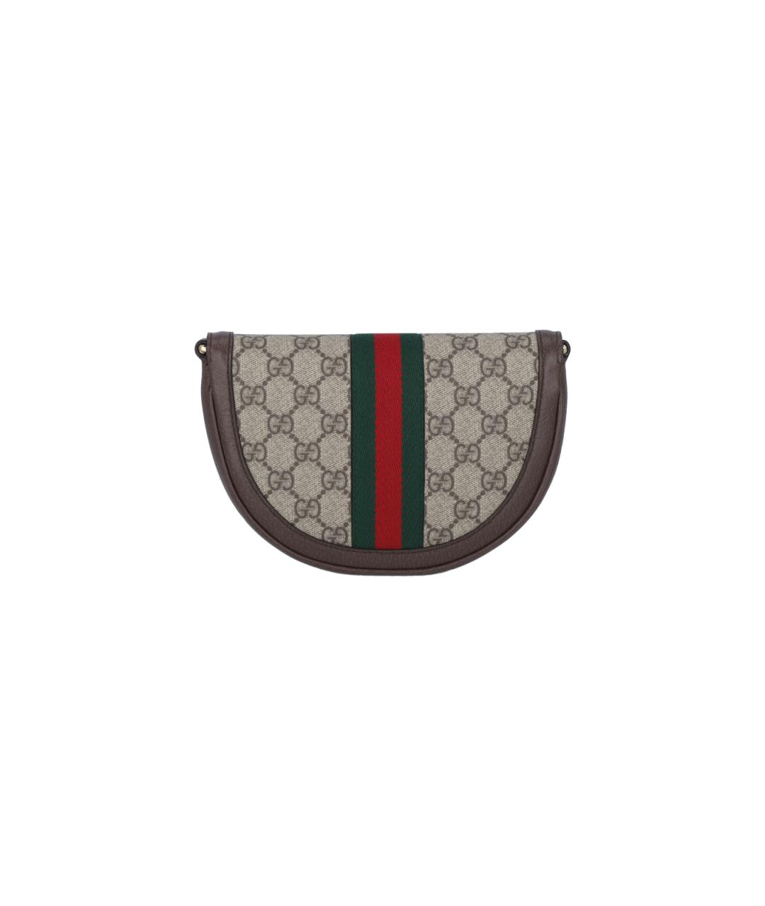GUCCI Бежевая синтетическая сумка через плечо, фото 3