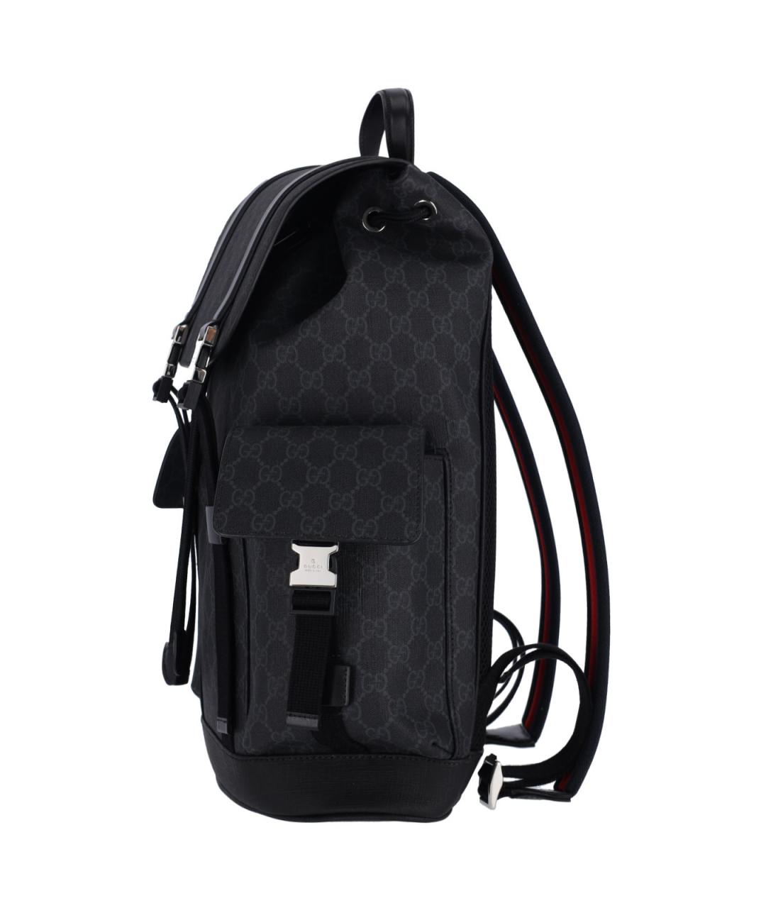GUCCI Черный тканевый рюкзак, фото 5