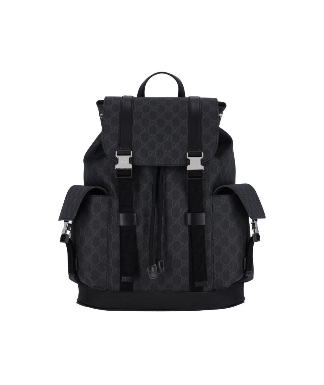 GUCCI Черный тканевый рюкзак, фото 1