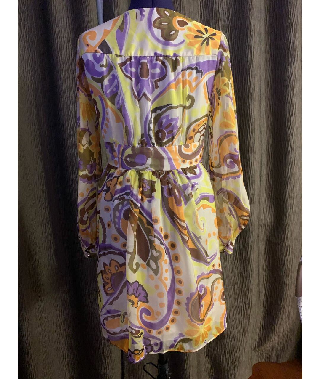 MILLY Мульти шелковое коктейльное платье, фото 2