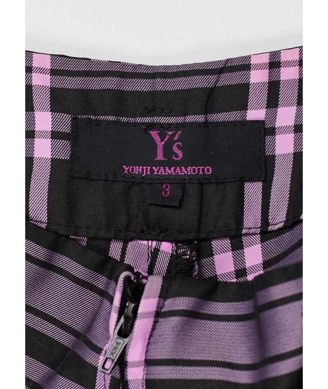 YOHJI YAMAMOTO Черные полиэстеровые брюки широкие, фото 5