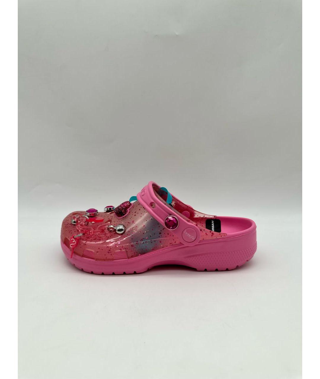 CROCS Розовые резиновые сабо, фото 5