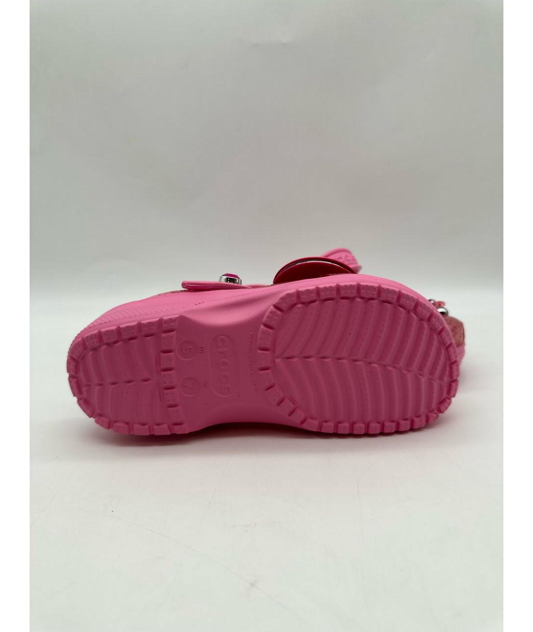 CROCS Розовые резиновые сабо, фото 7