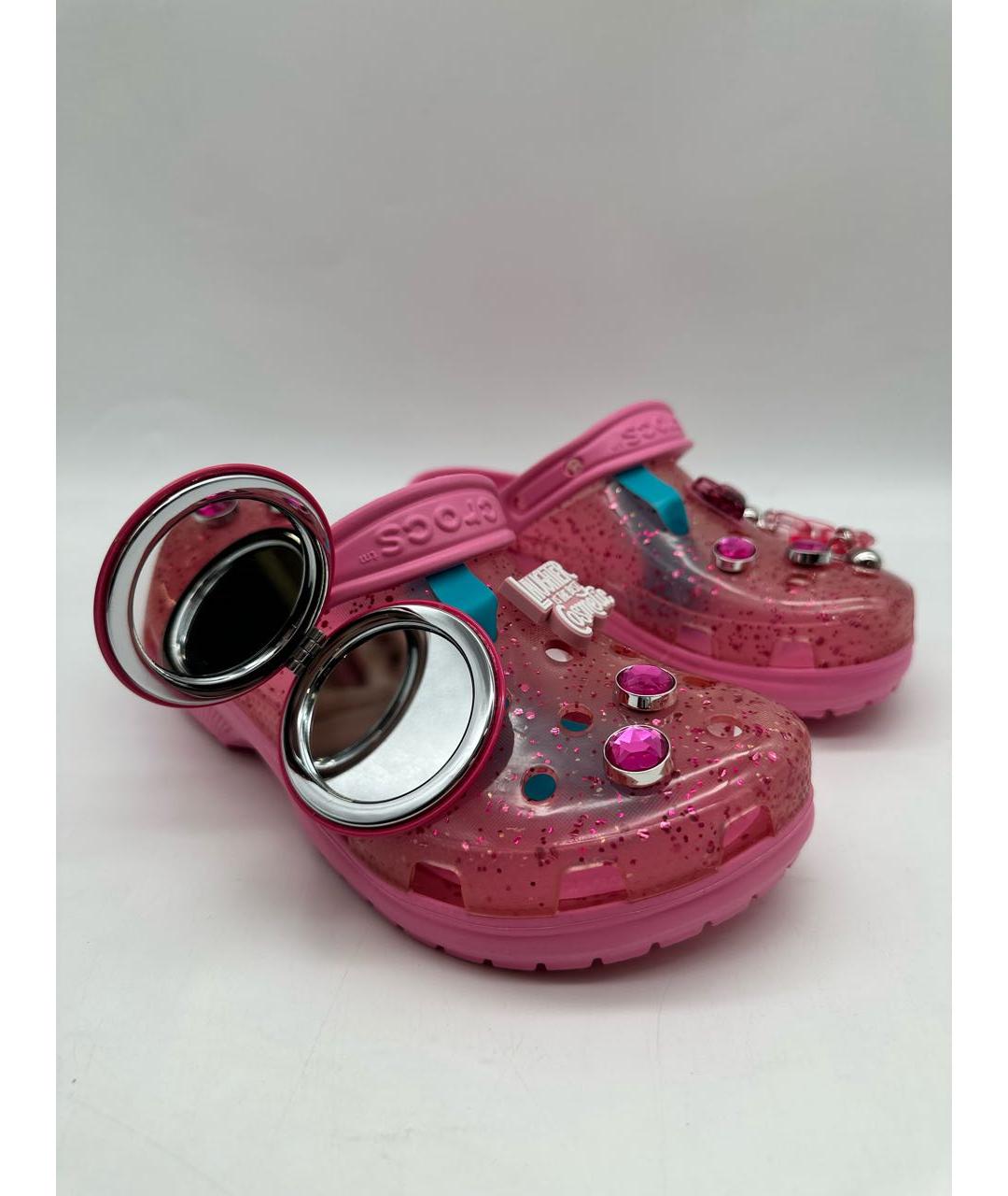 CROCS Розовые резиновые сабо, фото 6