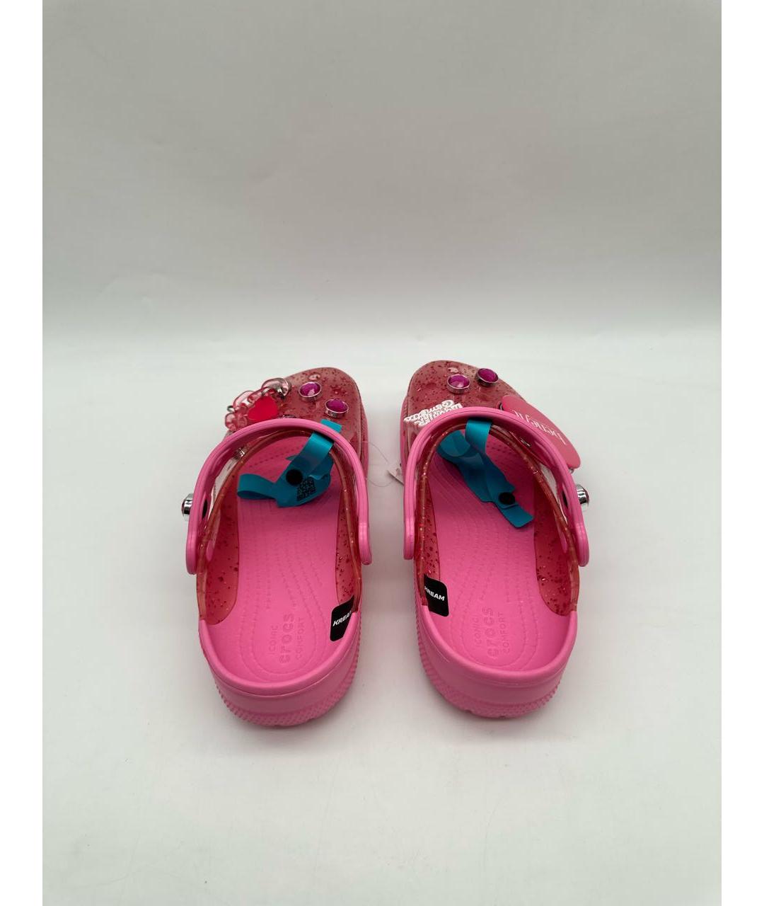 CROCS Розовые резиновые сабо, фото 4