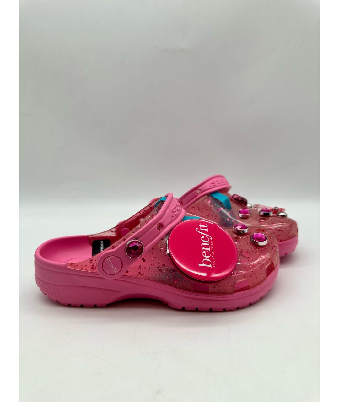 CROCS Розовые резиновые сабо, фото 9