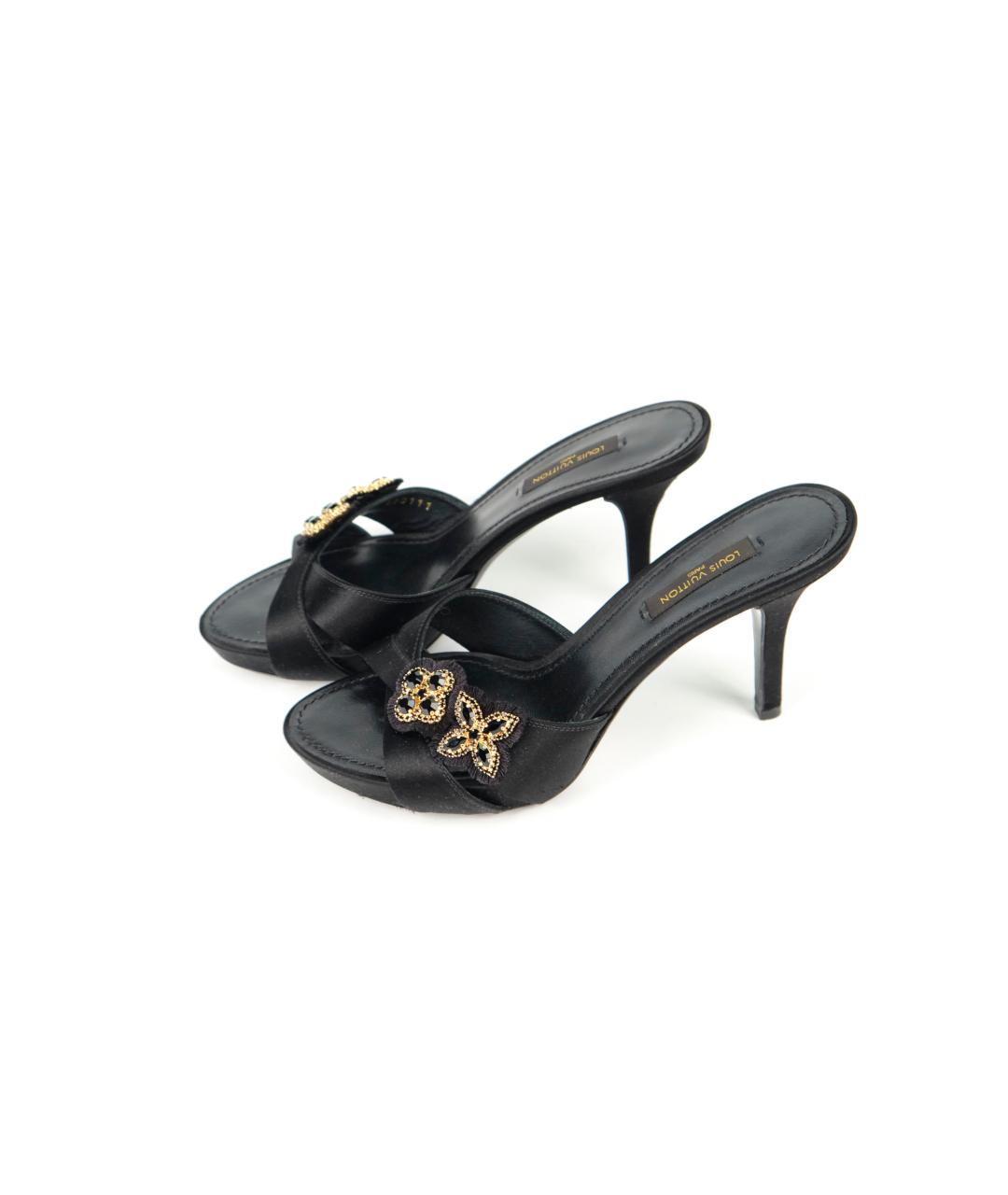 LOUIS VUITTON Черные мюли, фото 3