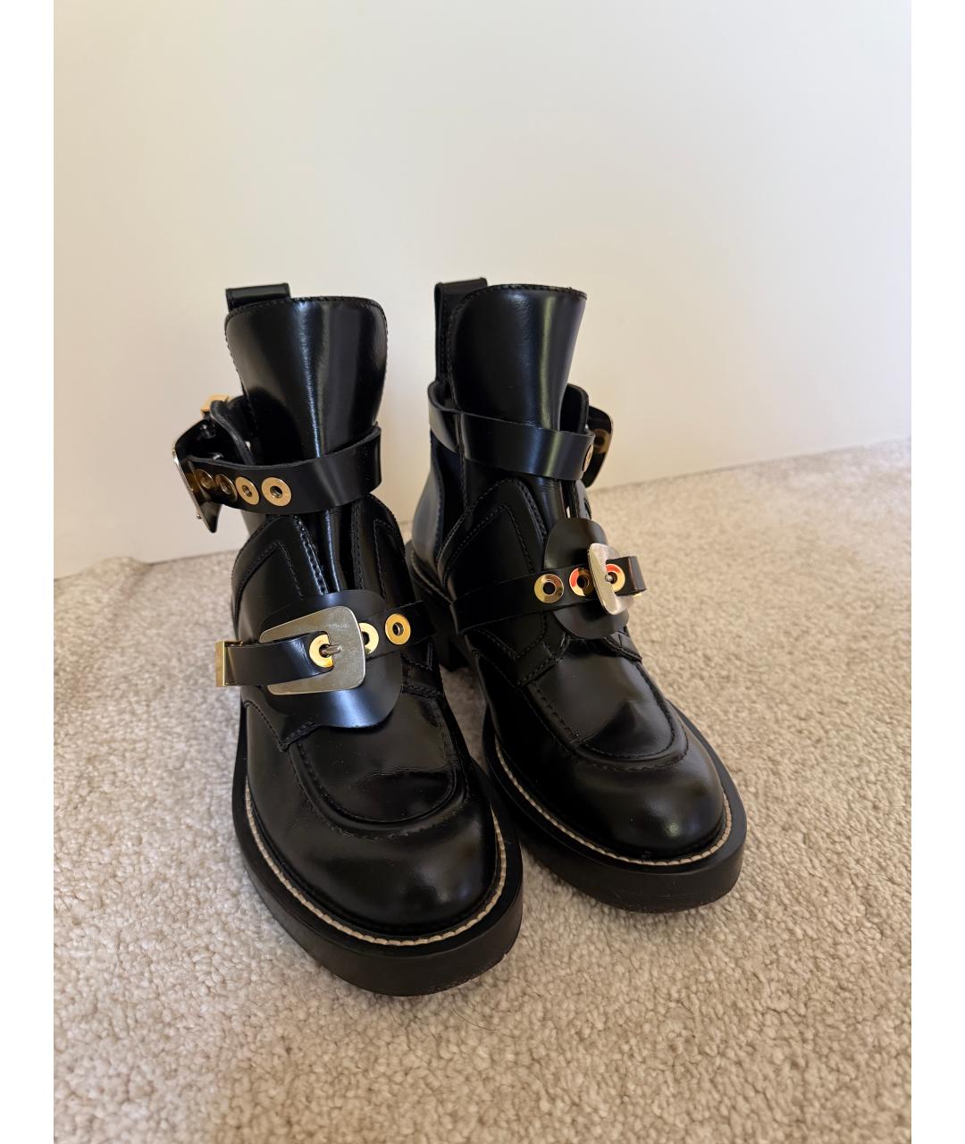 BALENCIAGA Черные кожаные ботинки, фото 7