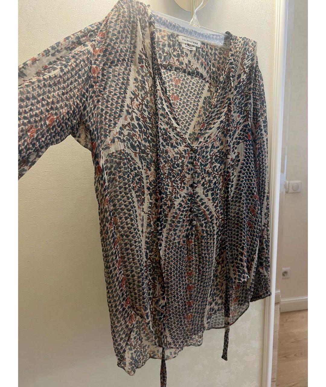 ISABEL MARANT ETOILE Мульти шелковая блузы, фото 5