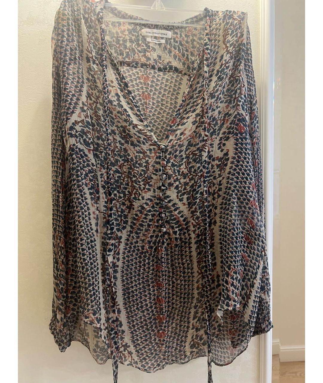 ISABEL MARANT ETOILE Мульти шелковая блузы, фото 2
