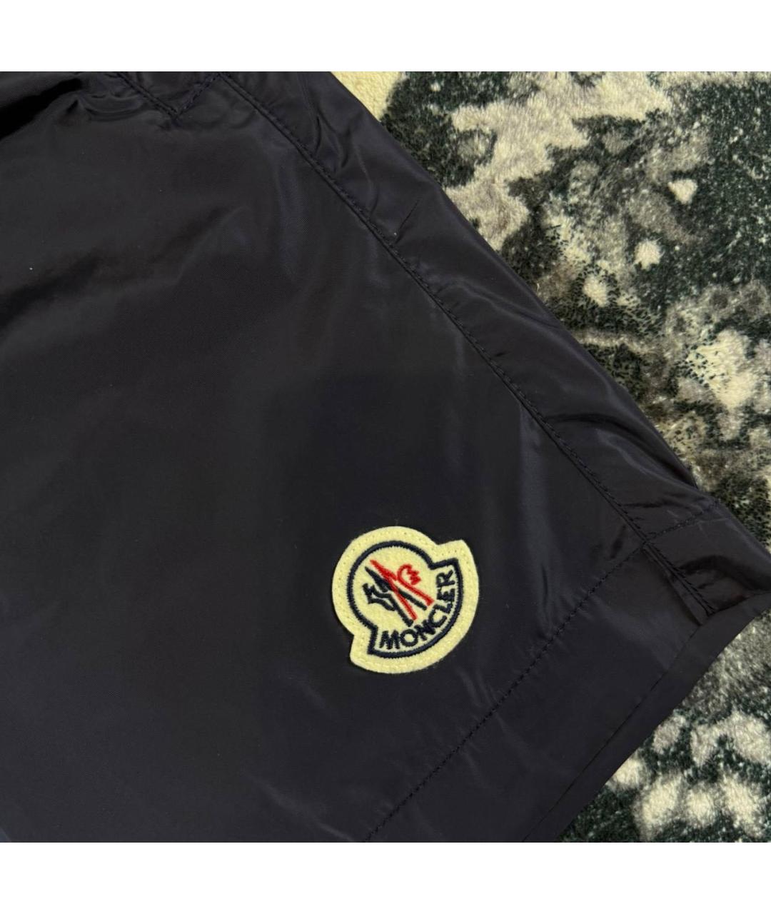 MONCLER Темно-синие шорты, фото 3