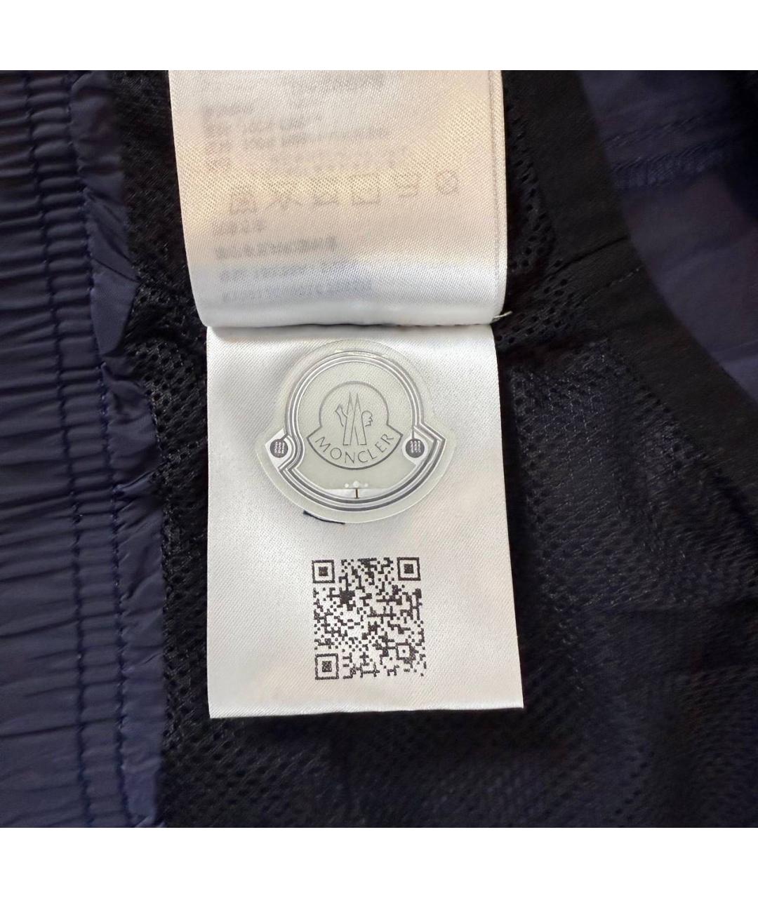 MONCLER Темно-синие шорты, фото 5