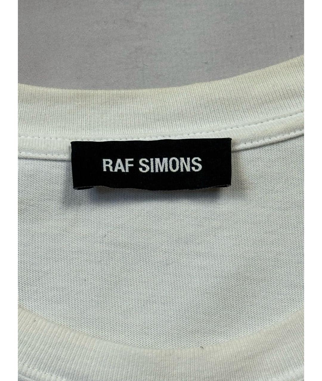 RAF SIMONS Белая хлопковая футболка, фото 6