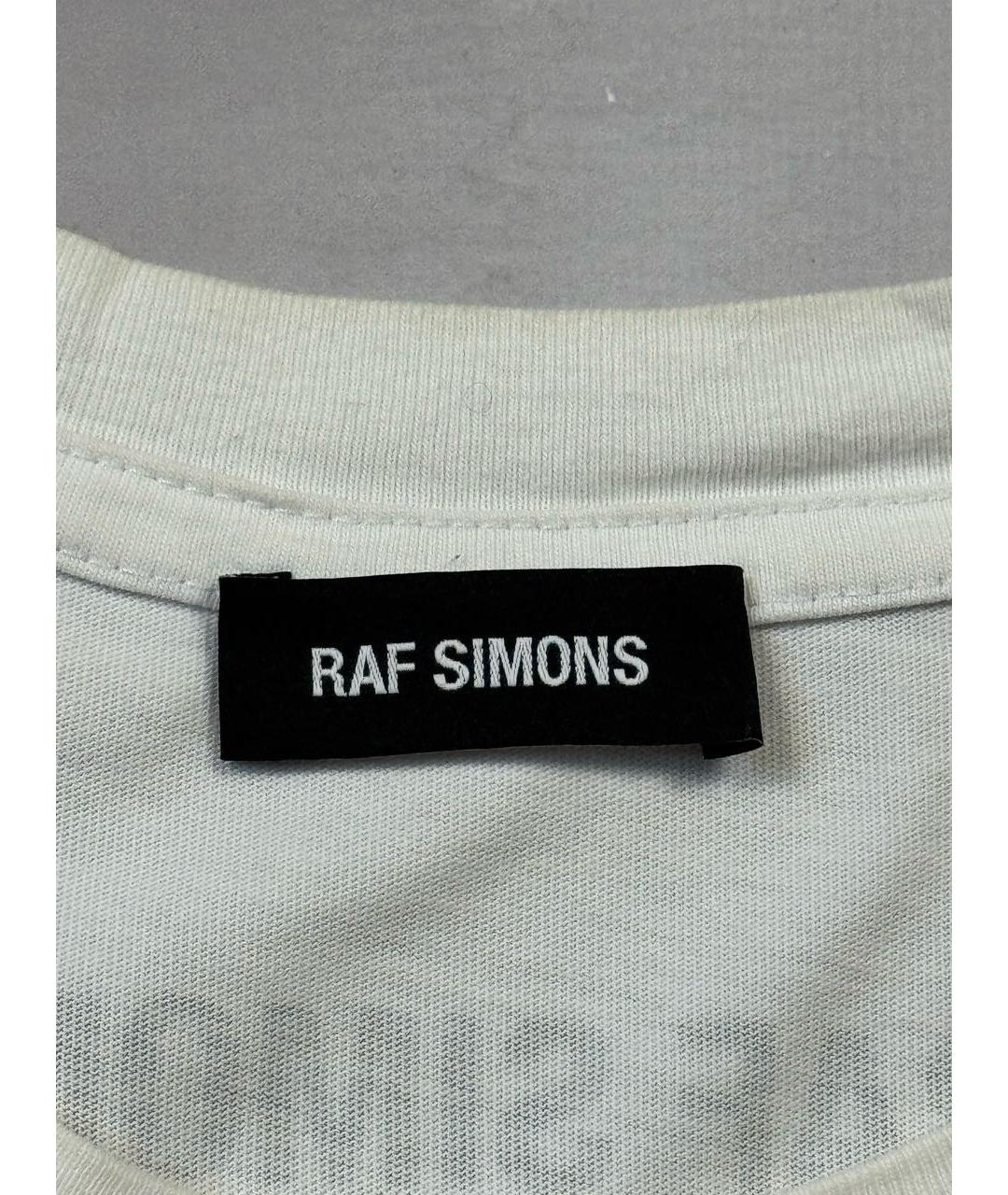 RAF SIMONS Белая хлопковая футболка, фото 6