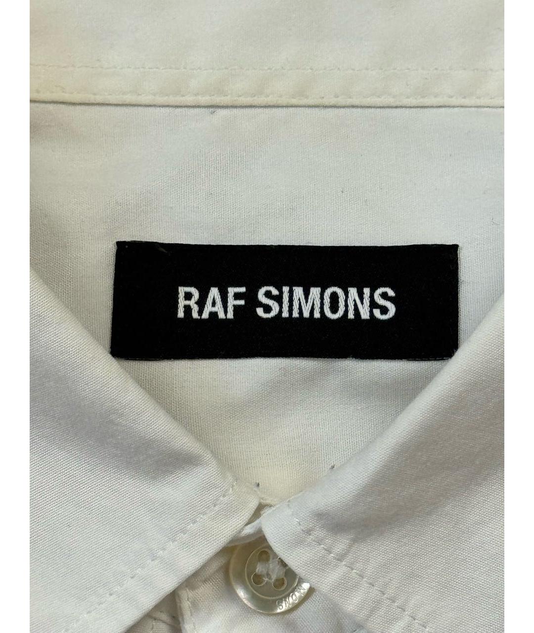 RAF SIMONS Белая хлопковая классическая рубашка, фото 6