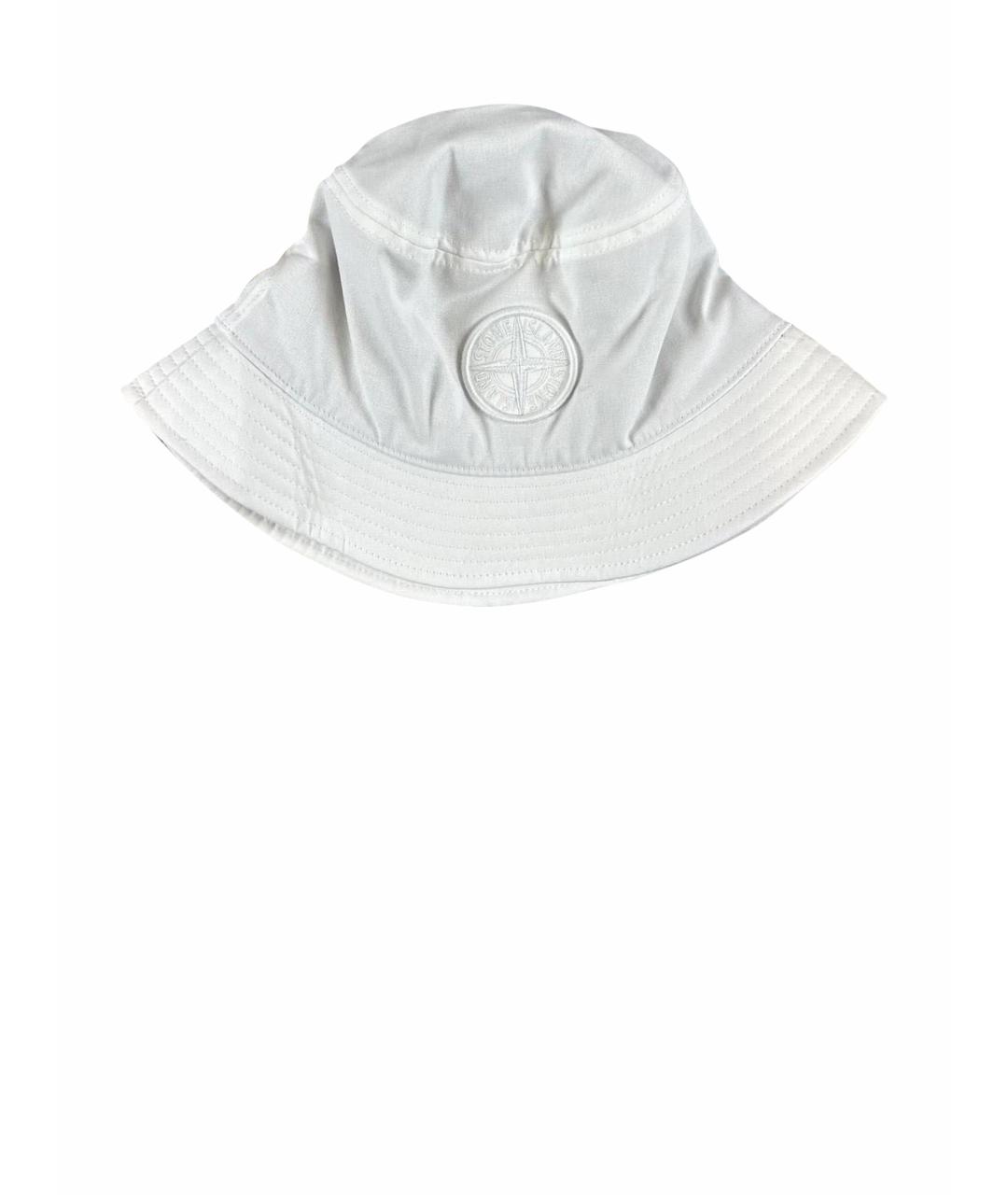 STONE ISLAND Белая хлопковая шляпа, фото 1