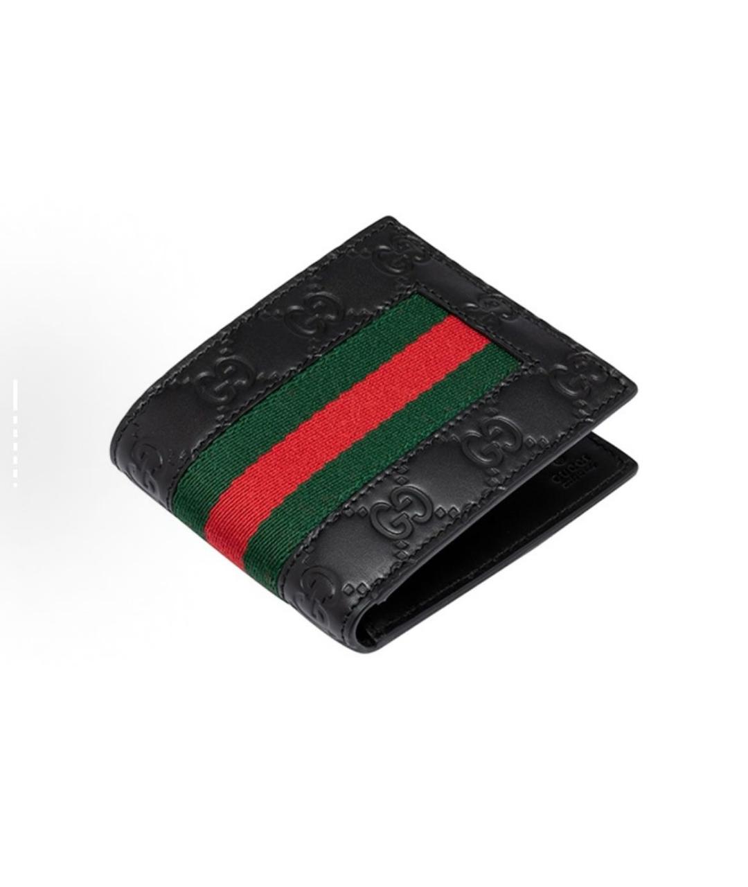 GUCCI Черный кожаный кардхолдер, фото 3