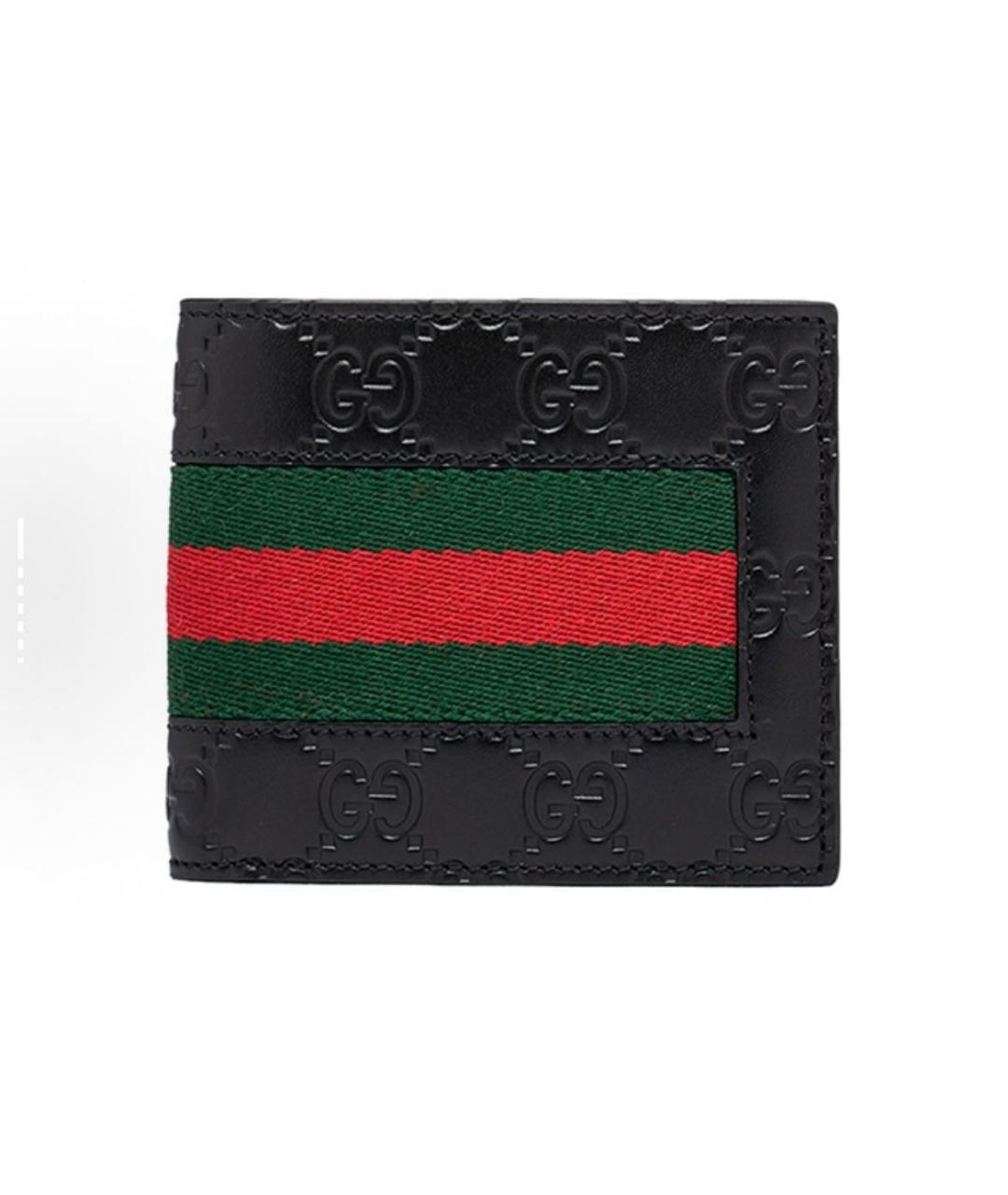 GUCCI Черный кожаный кардхолдер, фото 6