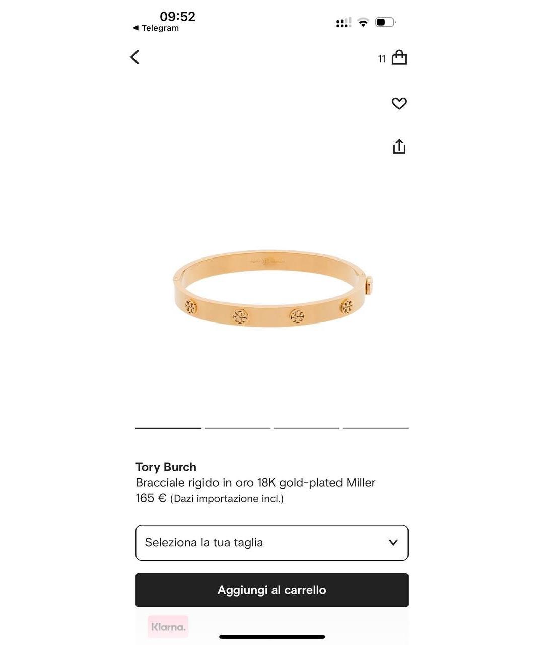 TORY BURCH Золотой браслет, фото 6