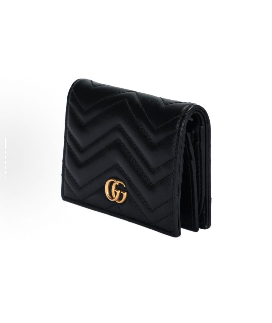 GUCCI Черный кожаный кошелек, фото 2