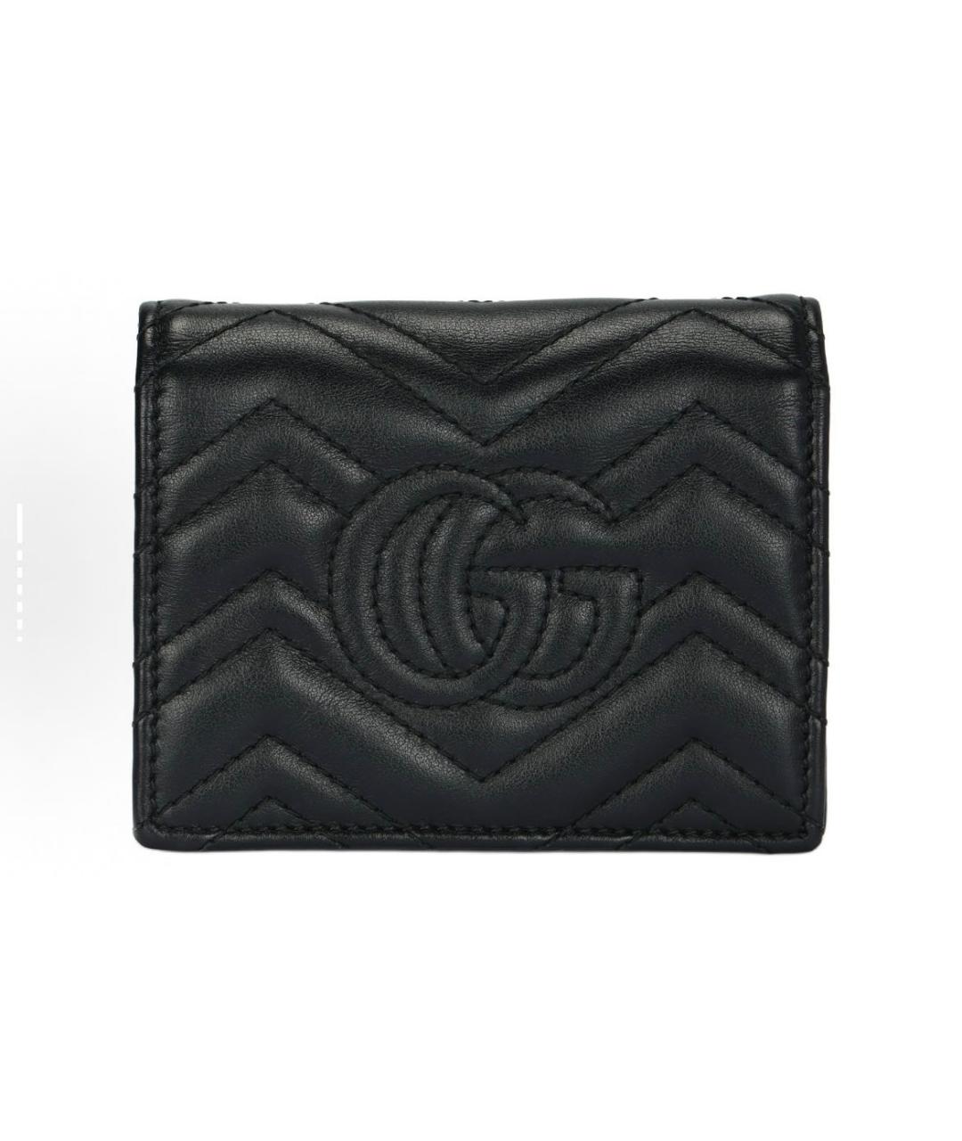 GUCCI Черный кожаный кошелек, фото 3