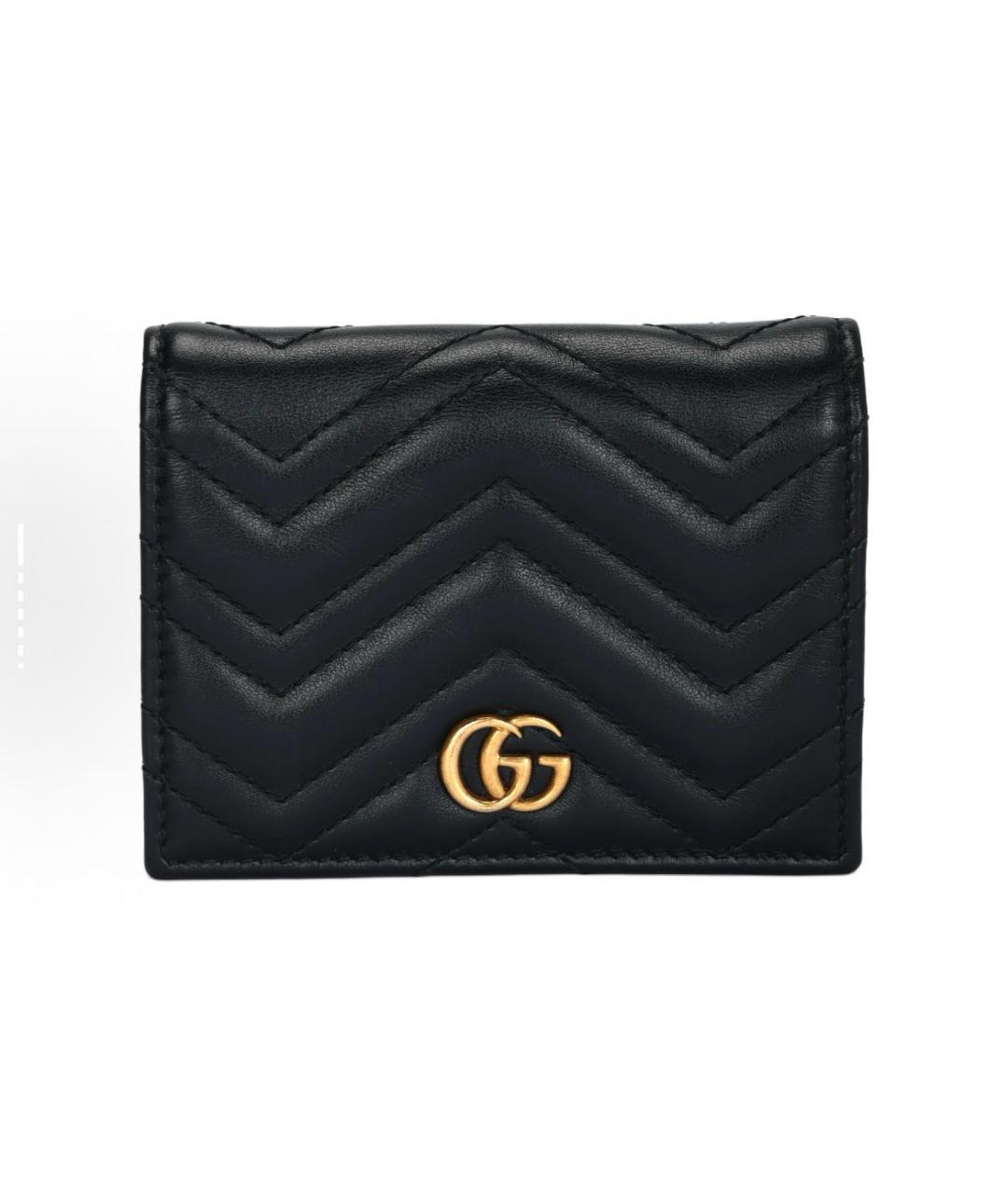 GUCCI Черный кожаный кошелек, фото 6