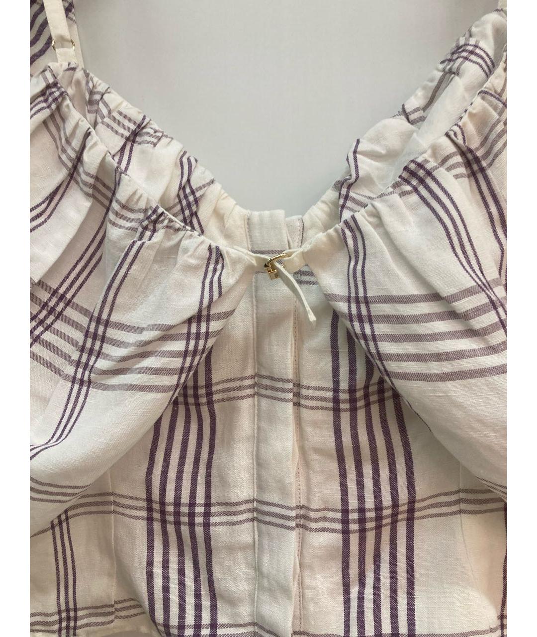 JACQUEMUS Белая льняная майка, фото 3