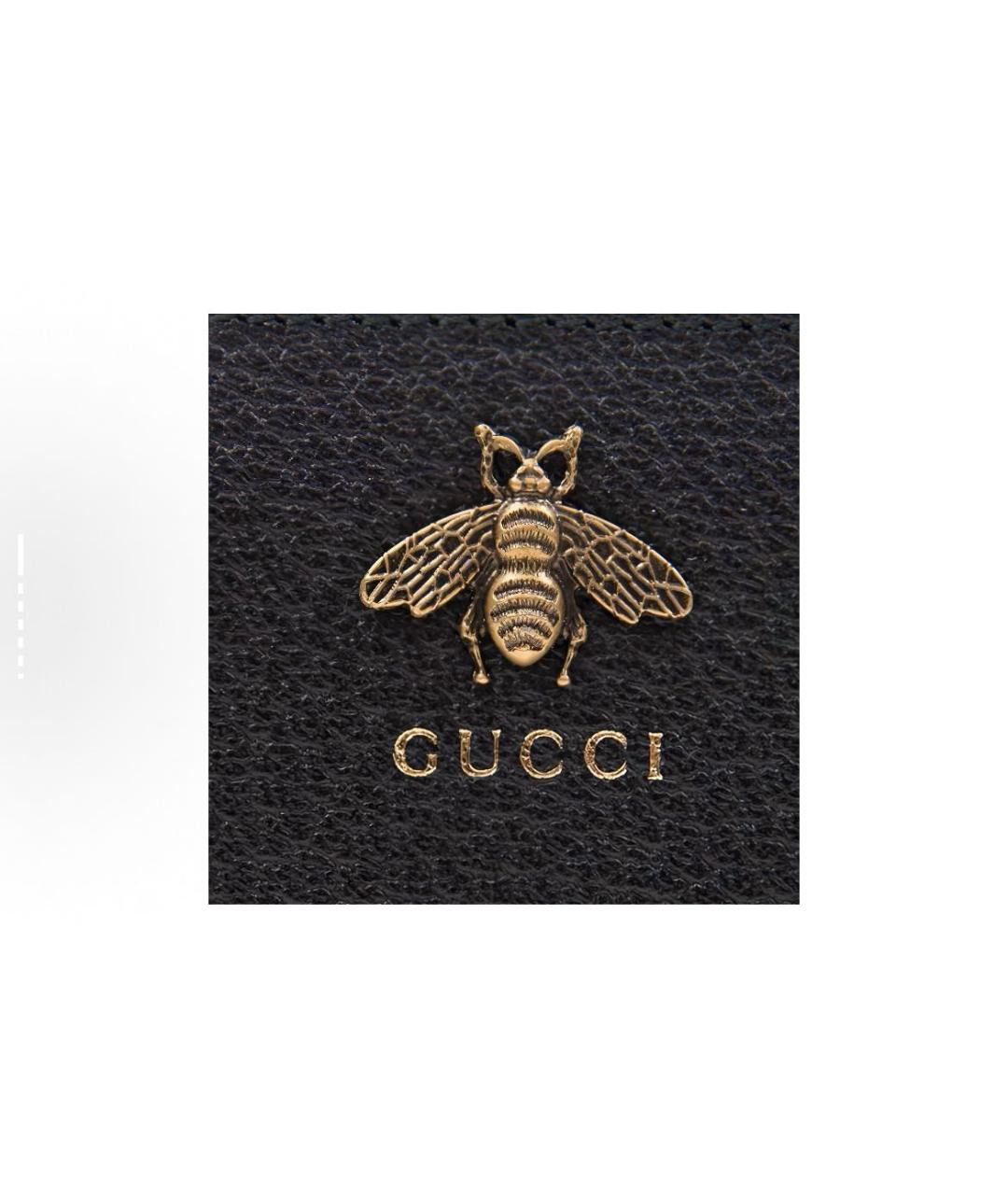GUCCI Черный кожаный кошелек, фото 5