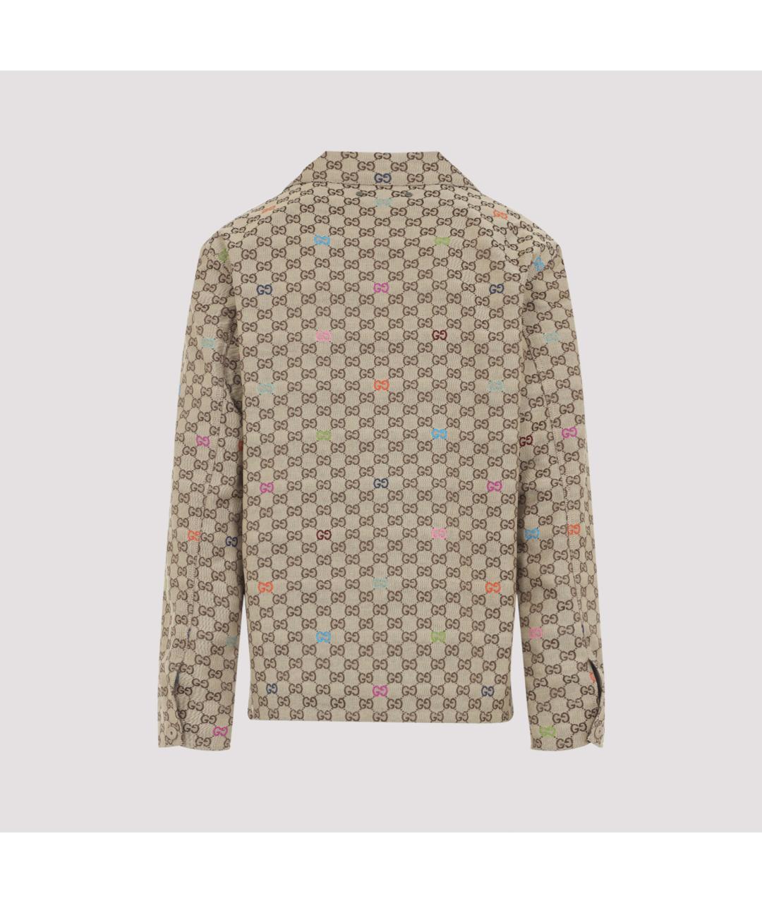 GUCCI Бежевая хлопковая куртка, фото 4