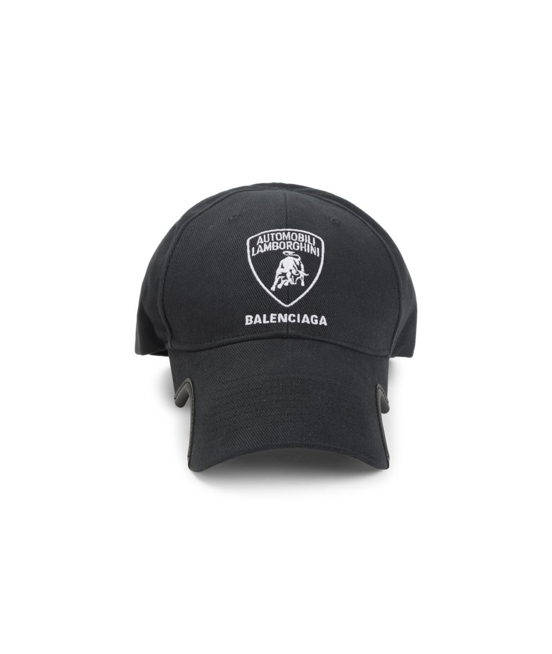 BALENCIAGA Черная хлопковая кепка/бейсболка, фото 1