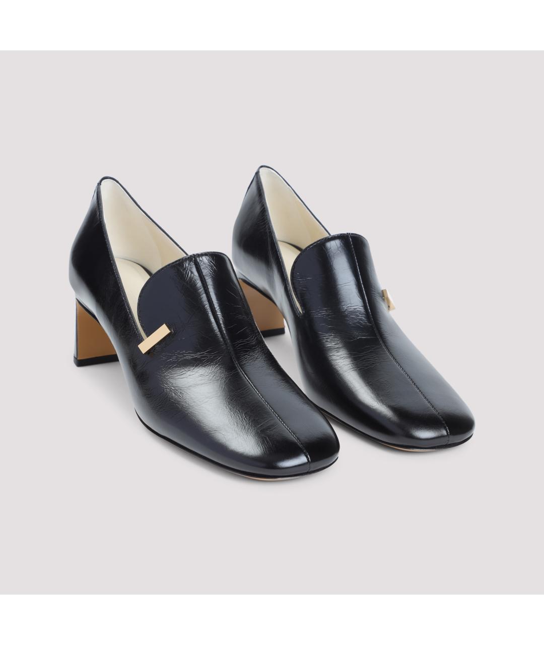 PHOEBE PHILO Черные кожаные туфли, фото 5