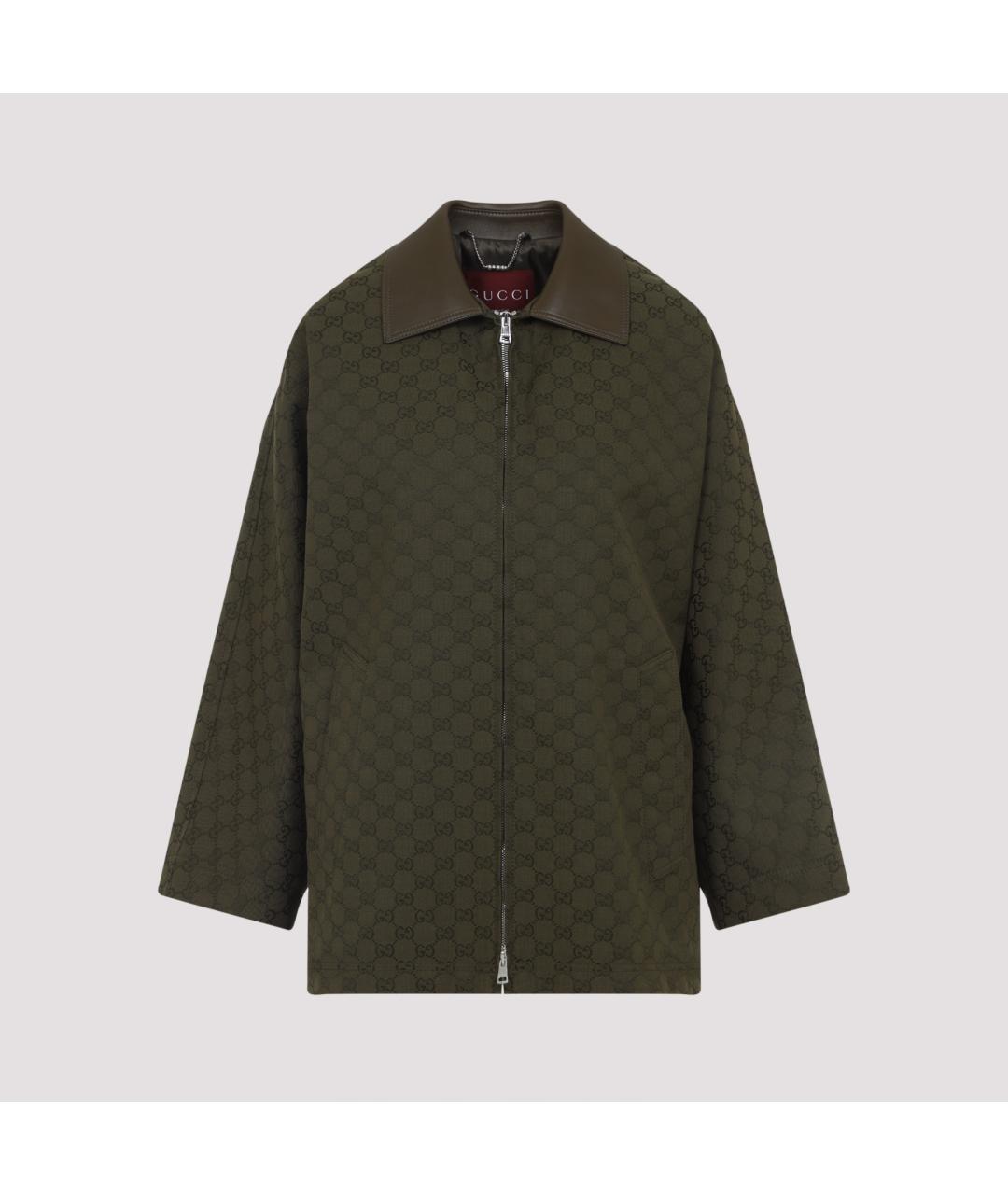GUCCI Зеленая хлопковая куртка, фото 2