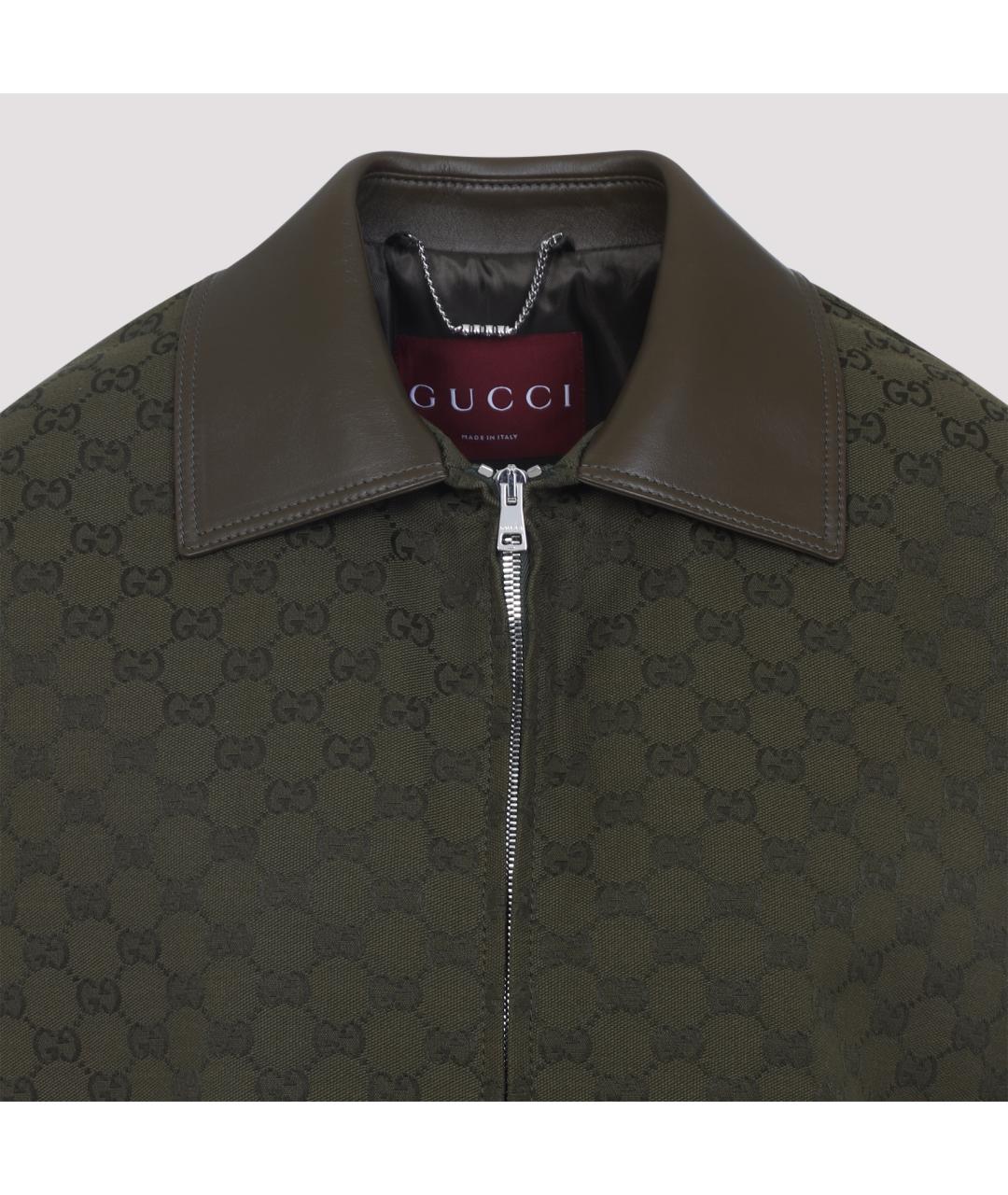 GUCCI Зеленая хлопковая куртка, фото 5