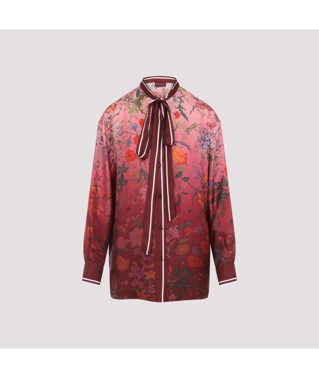 GUCCI Мульти шелковая рубашка, фото 2