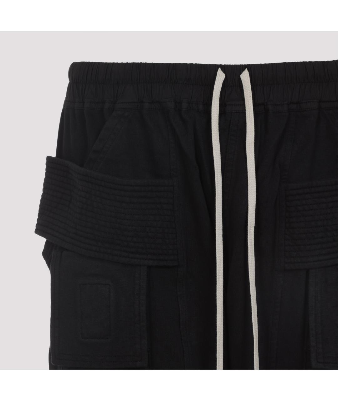 RICK OWENS DRKSHDW Черные хлопковые повседневные брюки, фото 5