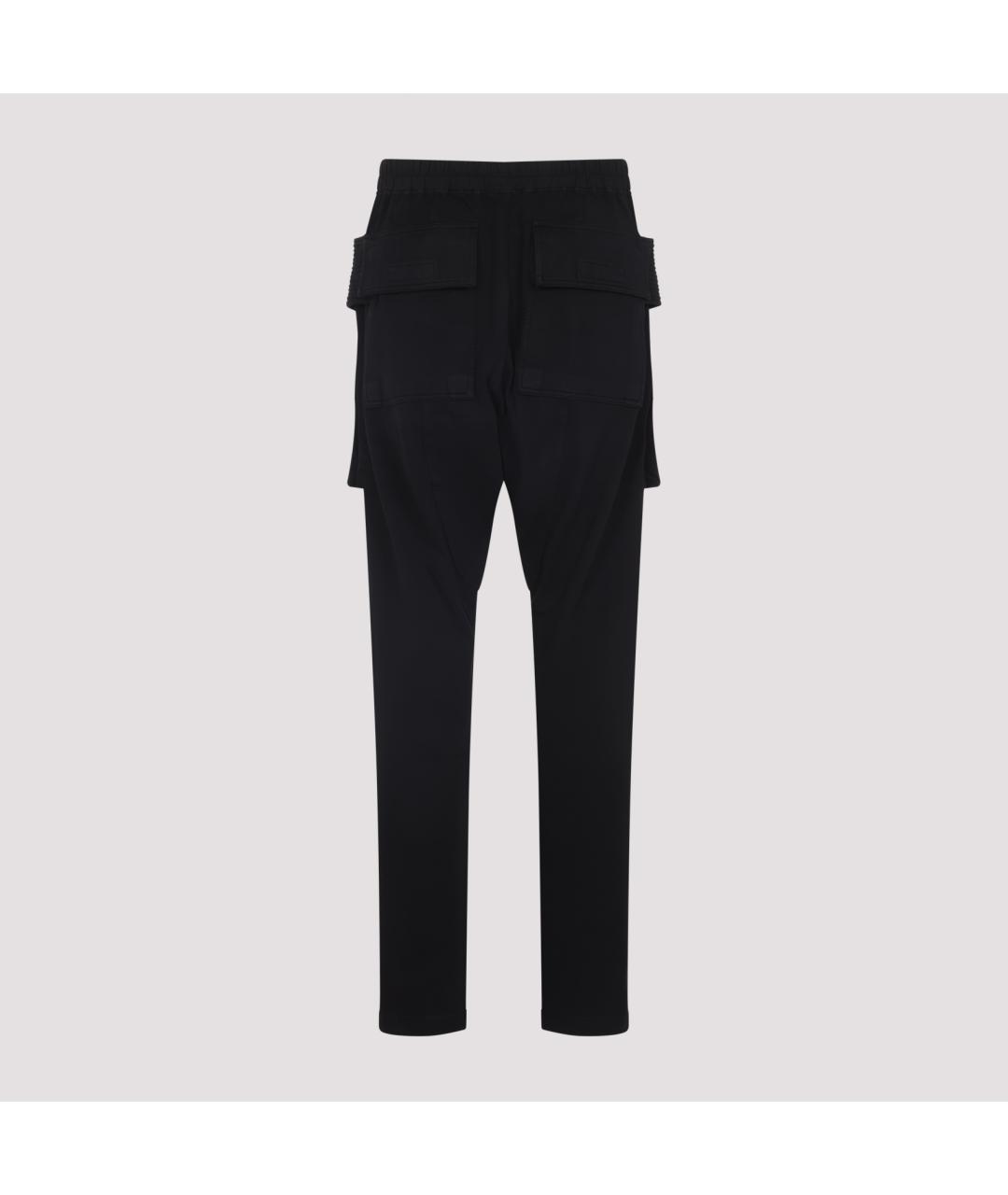 RICK OWENS DRKSHDW Черные хлопковые повседневные брюки, фото 4